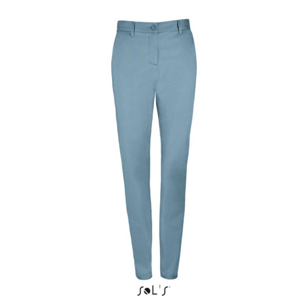 SOL'S JARED WOMEN - SATIN STRETCH TROUSERS Kék 