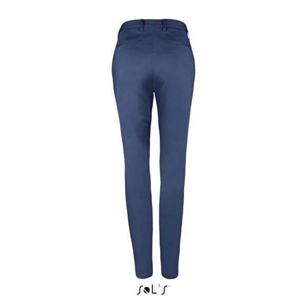 SOL'S JARED WOMEN - SATIN STRETCH TROUSERS Kék 