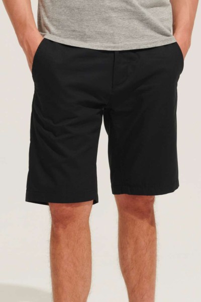SOL'S JASPER - MEN'S CHINO SHORTS Fekete 