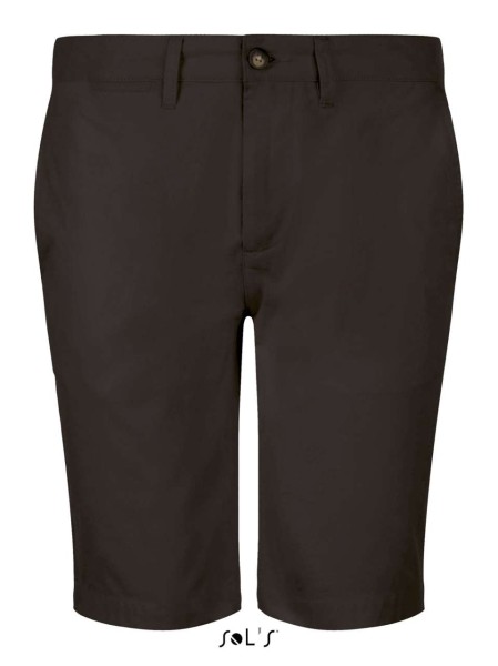 SOL'S JASPER - MEN'S CHINO SHORTS Fekete 