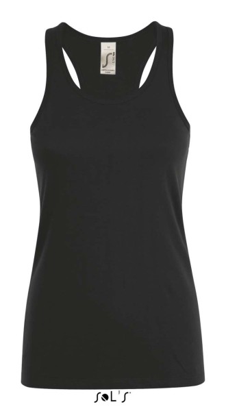 SOL'S JUSTIN WOMEN - RACERBACK TRIKÓ Fekete 