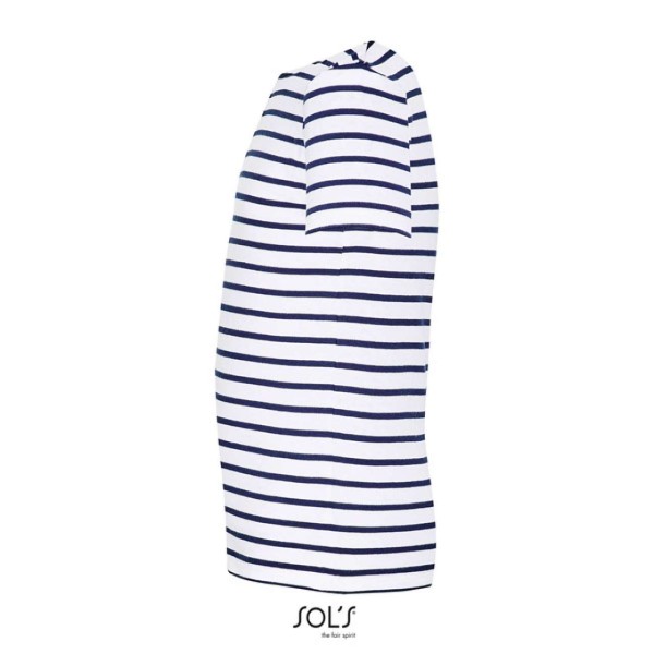 SOL'S MILES KIDS' - ROUND NECK STRIPED T-SHIRT Fehér 