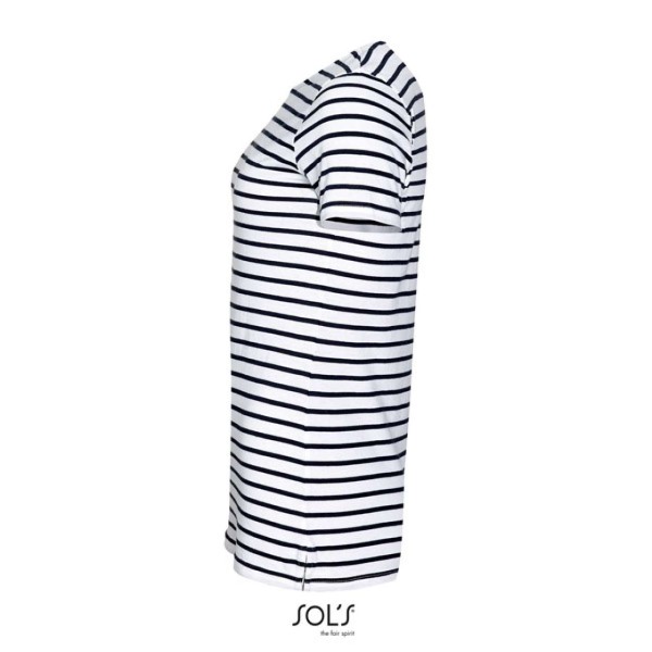SOL'S MILES WOMEN - KEREKNYAKÚ CSÍKOS PÓLÓ Fehér 