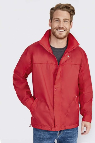 SOL'S MISTRAL - JERSEY-LINED WATER REPELLENT WINDBREAKER Kék 