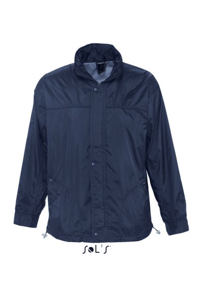 SOL'S MISTRAL - JERSEY-LINED WATER REPELLENT WINDBREAKER Kék 