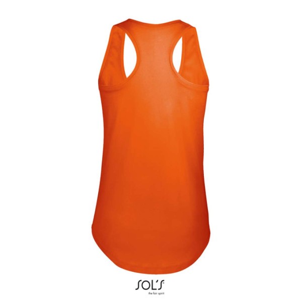 SOL'S MOKA - NŐI RACERBACK TRIKÓ Narancssárga 
