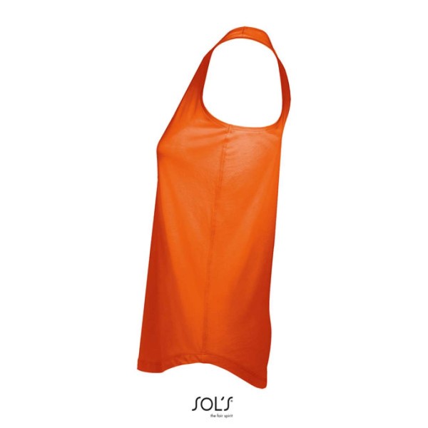 SOL'S MOKA - NŐI RACERBACK TRIKÓ Narancssárga 