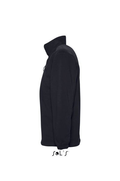 SOL'S NESS - FLEECE 1/4 ZIP SWEATSHIRT Fekete 