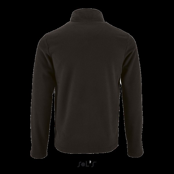 SOL'S NORMAN MEN - PLAIN FLEECE JACKET Fekete 