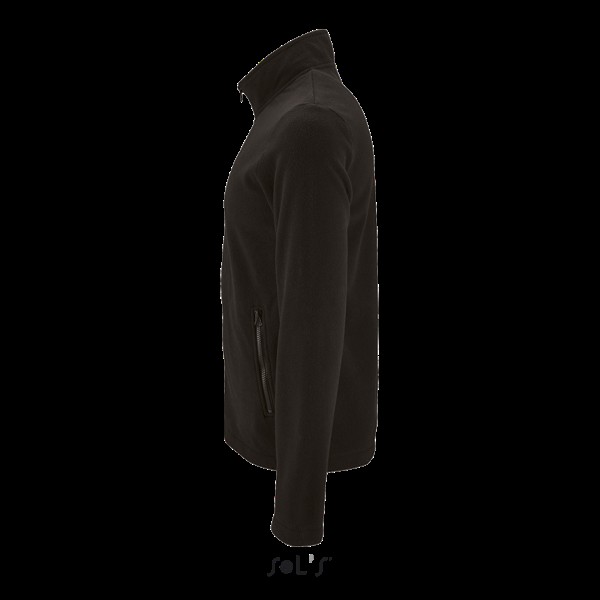SOL'S NORMAN MEN - PLAIN FLEECE JACKET Fekete 
