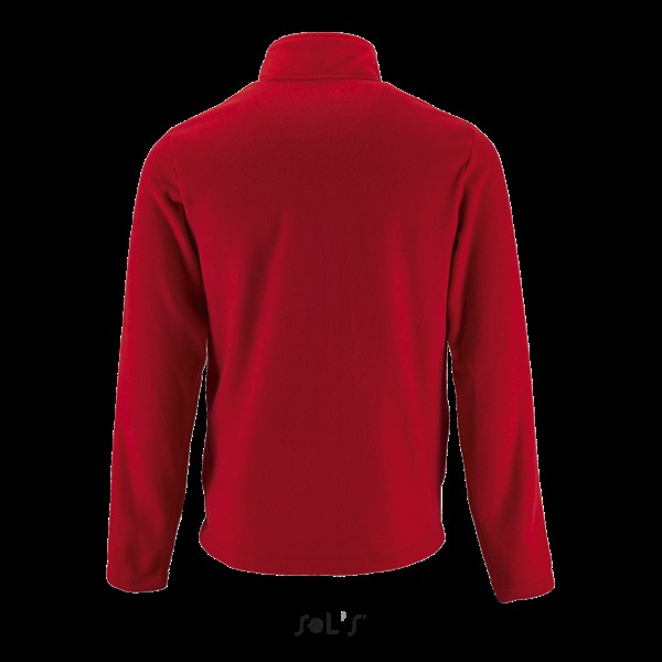 SOL'S NORMAN MEN - PLAIN FLEECE JACKET Piros 