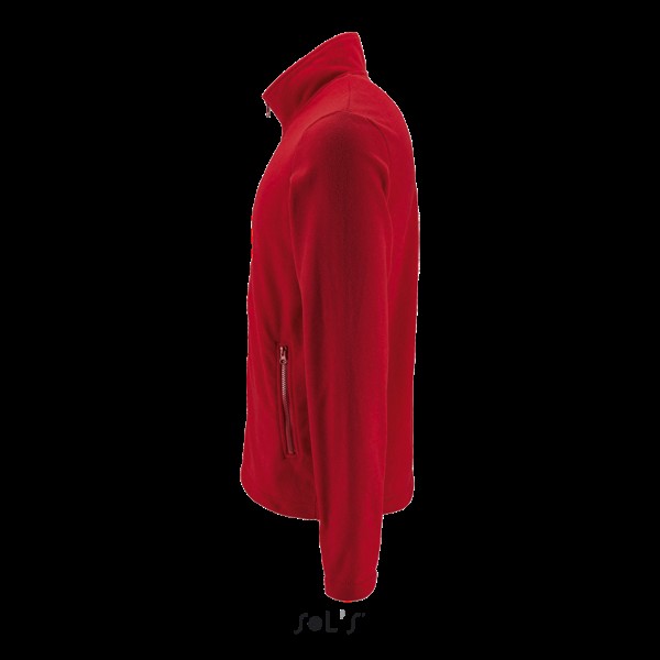 SOL'S NORMAN MEN - PLAIN FLEECE JACKET Piros 