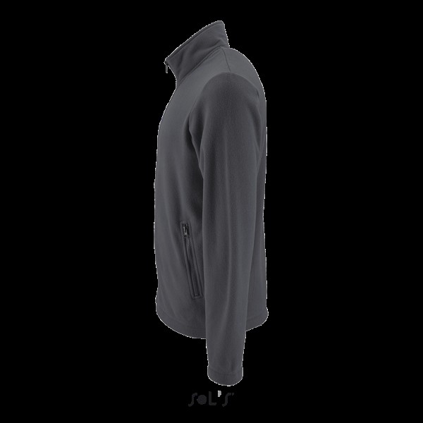 SOL'S NORMAN MEN - PLAIN FLEECE JACKET Szürke 