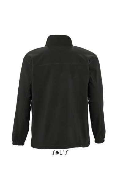 SOL'S NORTH MEN - ZIPPED FLEECE JACKET Fekete 