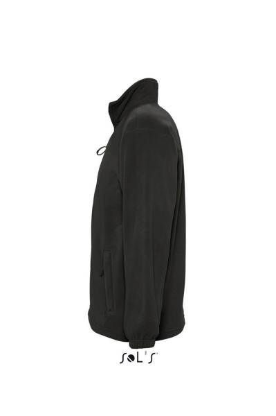 SOL'S NORTH MEN - ZIPPED FLEECE JACKET Fekete 