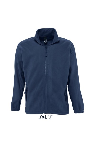 SOL'S NORTH MEN - ZIPPED FLEECE JACKET Kék 