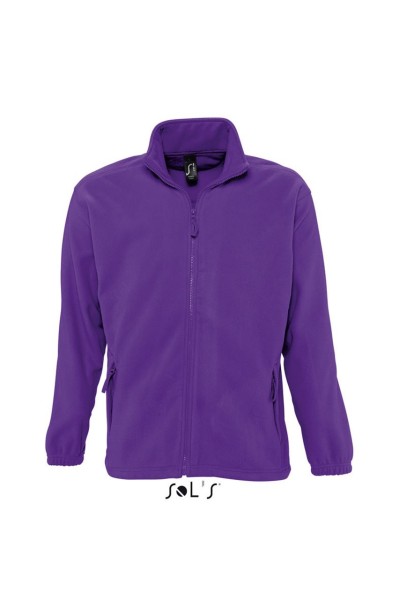SOL'S NORTH MEN - ZIPPED FLEECE JACKET Lila 