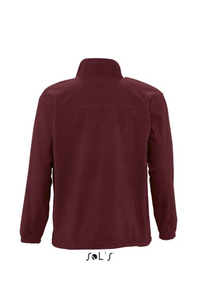 SOL'S NORTH MEN - ZIPPED FLEECE JACKET Piros 