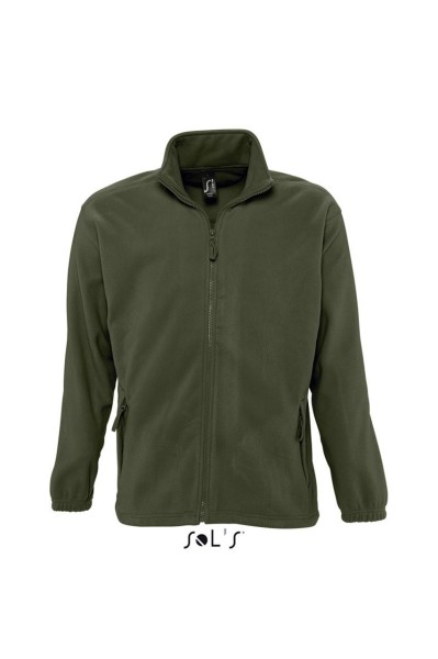 SOL'S NORTH MEN - ZIPPED FLEECE JACKET Zöld 