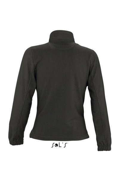 SOL'S NORTH WOMEN - ZIPPED FLEECE JACKET Fekete 