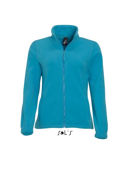 SOL'S NORTH WOMEN - ZIPPED FLEECE JACKET Kék 