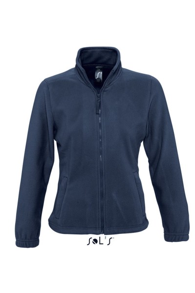 SOL'S NORTH WOMEN - ZIPPED FLEECE JACKET Kék 