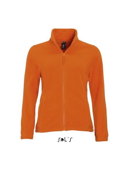 SOL'S NORTH WOMEN - ZIPPED FLEECE JACKET Narancssárga 