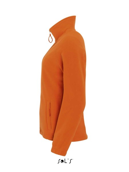 SOL'S NORTH WOMEN - ZIPPED FLEECE JACKET Narancssárga 