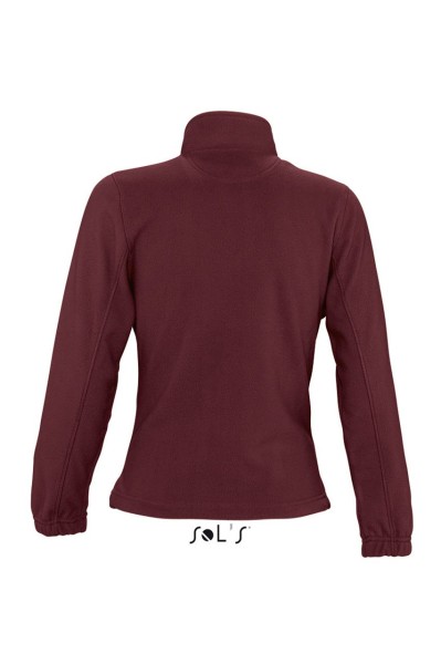 SOL'S NORTH WOMEN - ZIPPED FLEECE JACKET Piros 