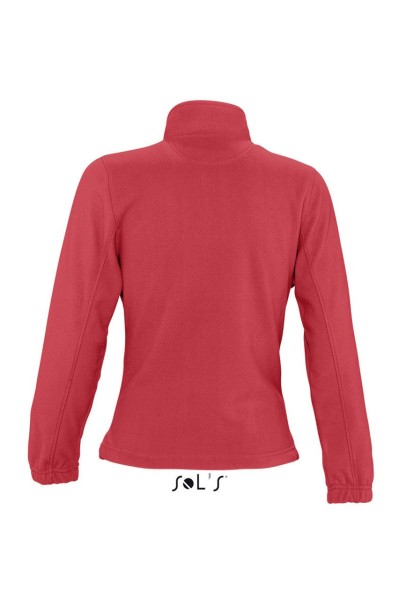 SOL'S NORTH WOMEN - ZIPPED FLEECE JACKET Piros 