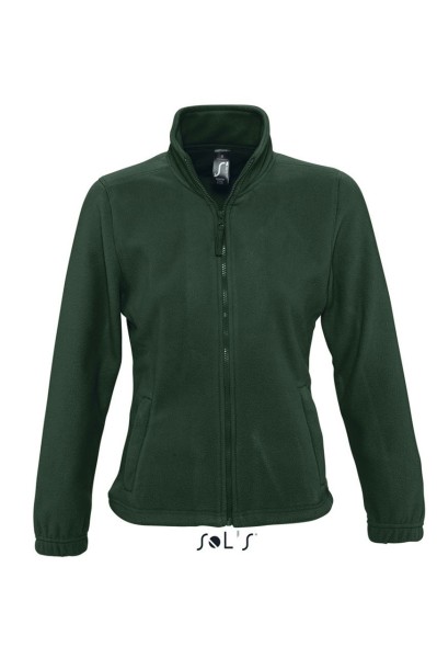 SOL'S NORTH WOMEN - ZIPPED FLEECE JACKET Zöld 