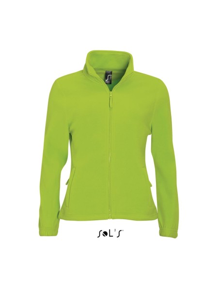SOL'S NORTH WOMEN - ZIPPED FLEECE JACKET Zöld 