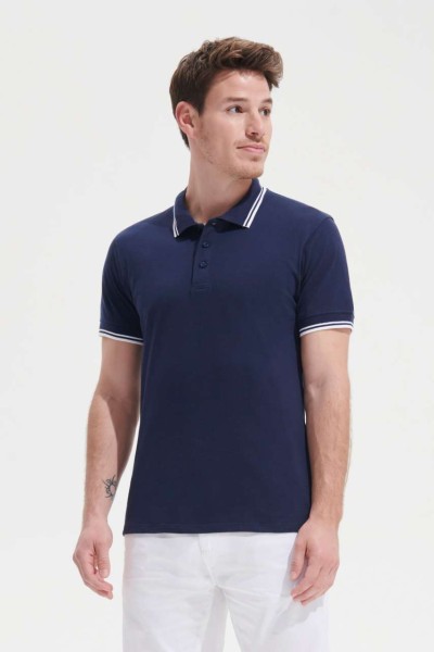 SOL'S PASADENA MEN - POLO SHIRT Kék 
