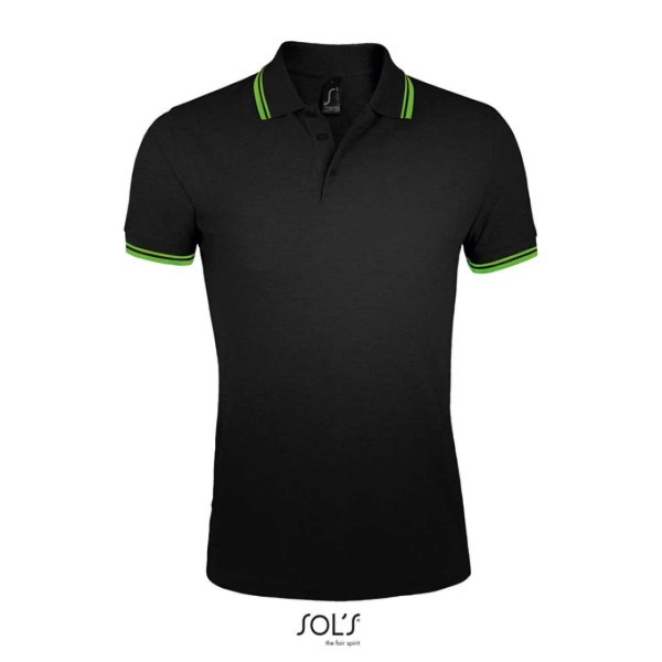 SOL'S PASADENA MEN - POLO SHIRT Fekete 
