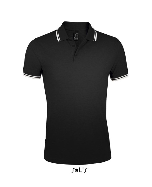 SOL'S PASADENA MEN - POLO SHIRT Fekete 
