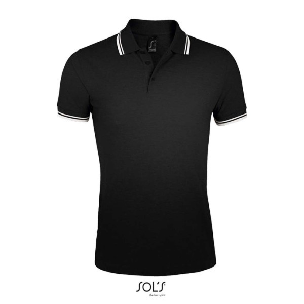 SOL'S PASADENA MEN - POLO SHIRT Fekete 