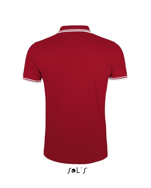 SOL'S PASADENA MEN - POLO SHIRT Piros 
