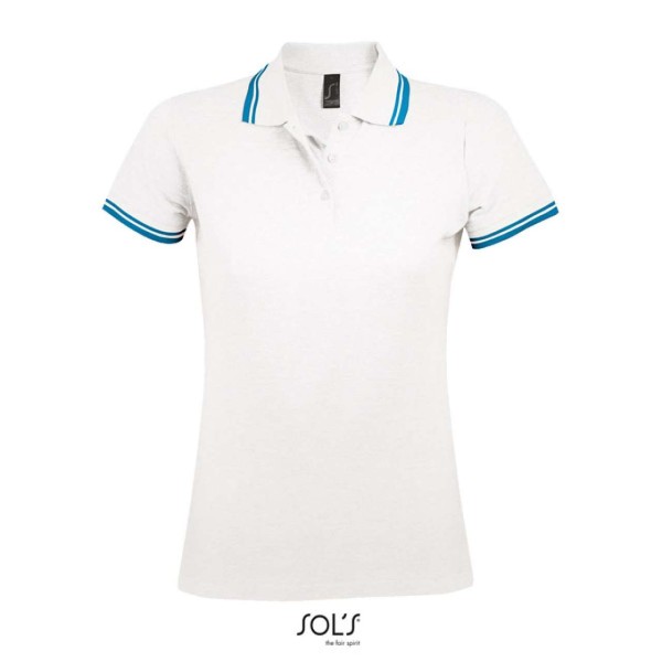SOL'S PASADENA WOMEN - POLO SHIRT Fehér 