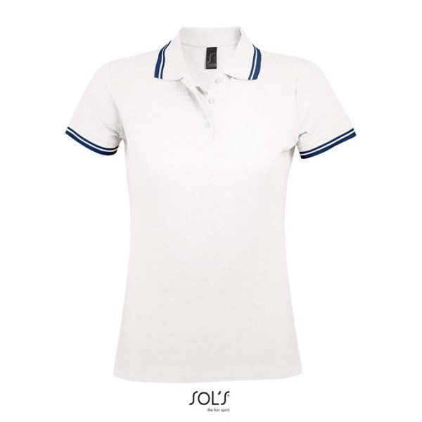 SOL'S PASADENA WOMEN - POLO SHIRT Fehér 