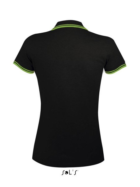 SOL'S PASADENA WOMEN - POLO SHIRT Fekete 