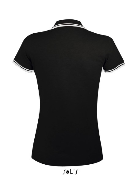 SOL'S PASADENA WOMEN - POLO SHIRT Fekete 