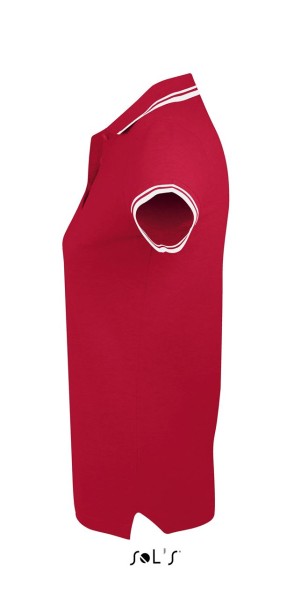SOL'S PASADENA WOMEN - POLO SHIRT Piros 