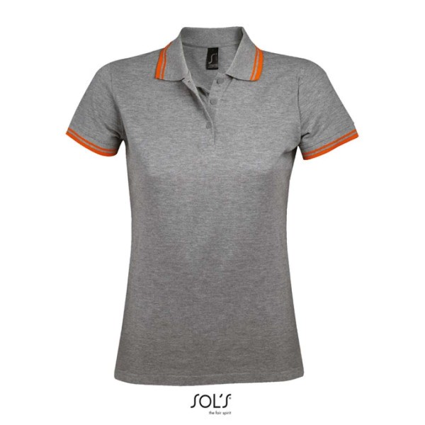 SOL'S PASADENA WOMEN - POLO SHIRT Szürke 