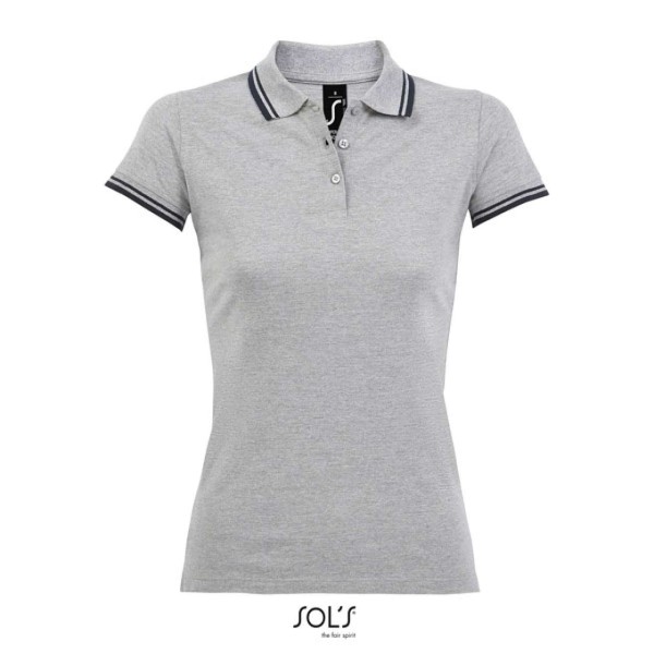 SOL'S PASADENA WOMEN - POLO SHIRT Szürke 