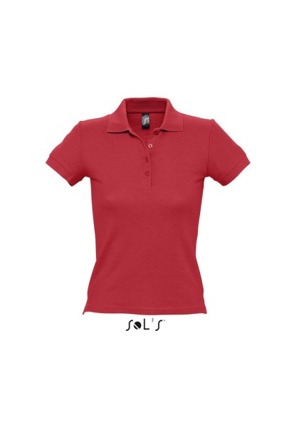 SOL'S PEOPLE - WOMEN'S POLO SHIRT Piros 