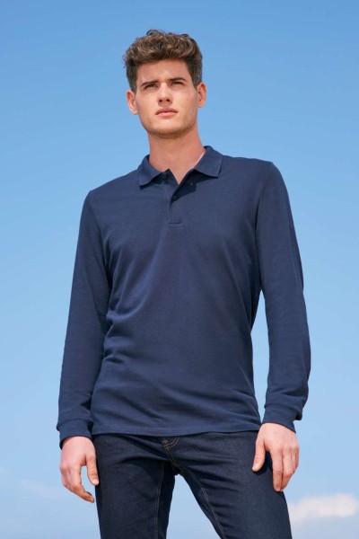 SOL'S PERFECT LSL MEN - LONG-SLEEVE PIQUÉ POLO SHIRT Kék 