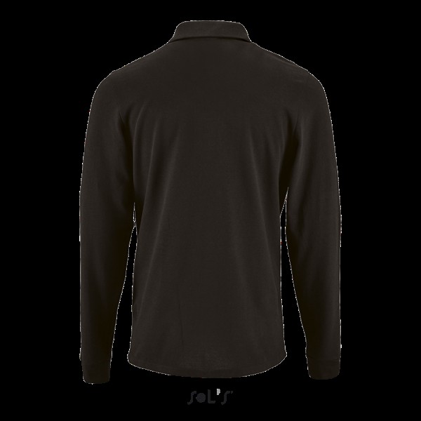 SOL'S PERFECT LSL MEN - LONG-SLEEVE PIQUÉ POLO SHIRT Fekete 