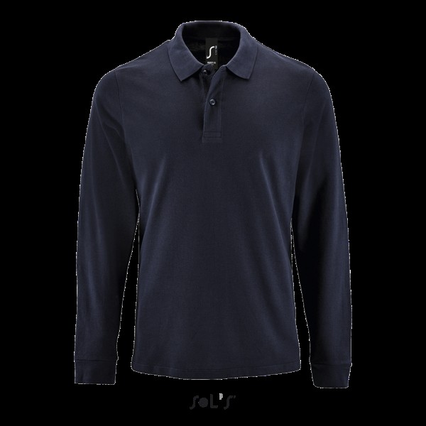 SOL'S PERFECT LSL MEN - LONG-SLEEVE PIQUÉ POLO SHIRT Kék 