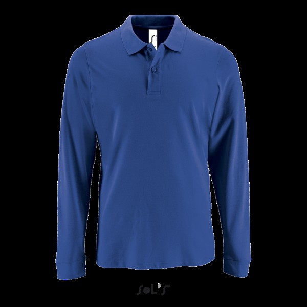 SOL'S PERFECT LSL MEN - LONG-SLEEVE PIQUÉ POLO SHIRT Kék 