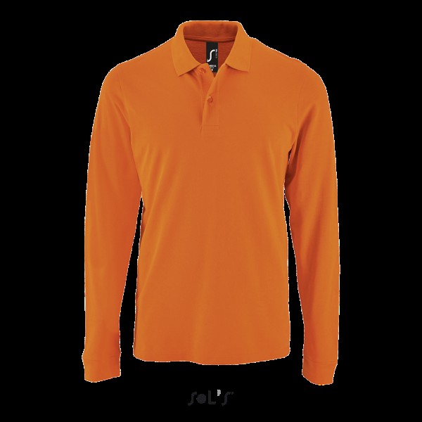 SOL'S PERFECT LSL MEN - LONG-SLEEVE PIQUÉ POLO SHIRT Narancssárga 